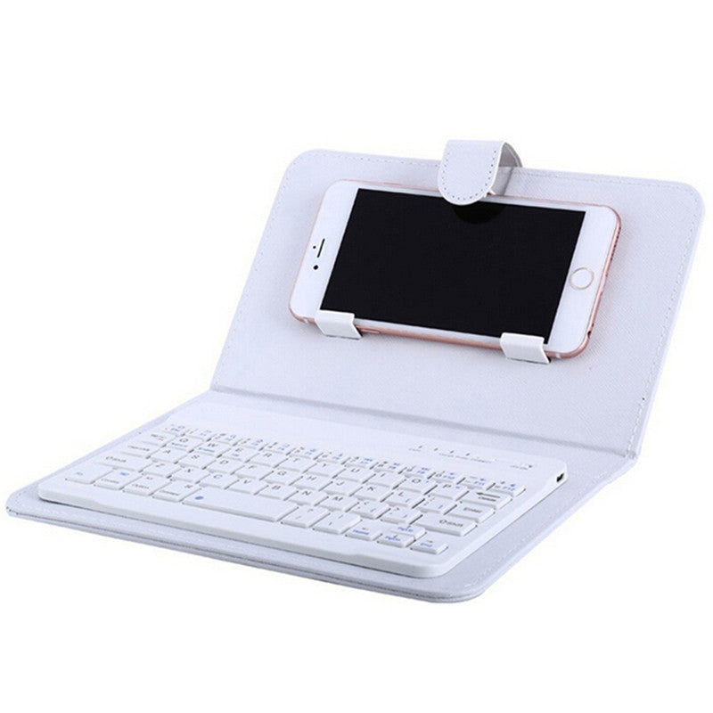Portable Leather Phone Keyboard Case