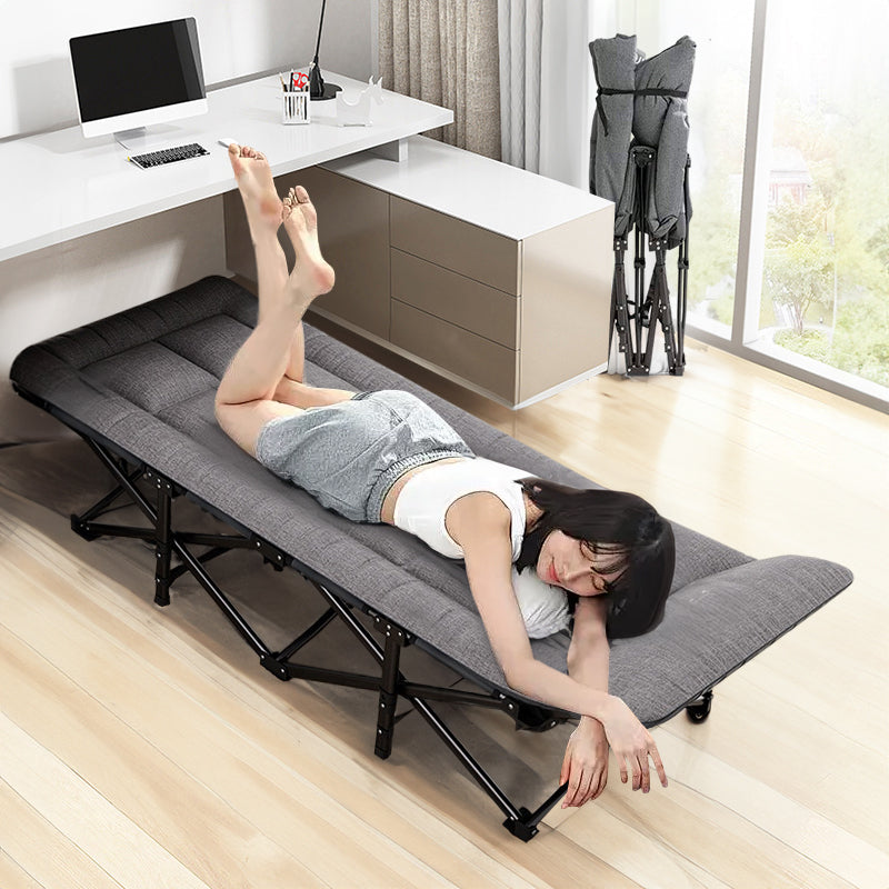 Outdoor Camping Bed, Foldable Camping Bed, Single Garden Siesta Bed, With Storage Bag, Lightweight