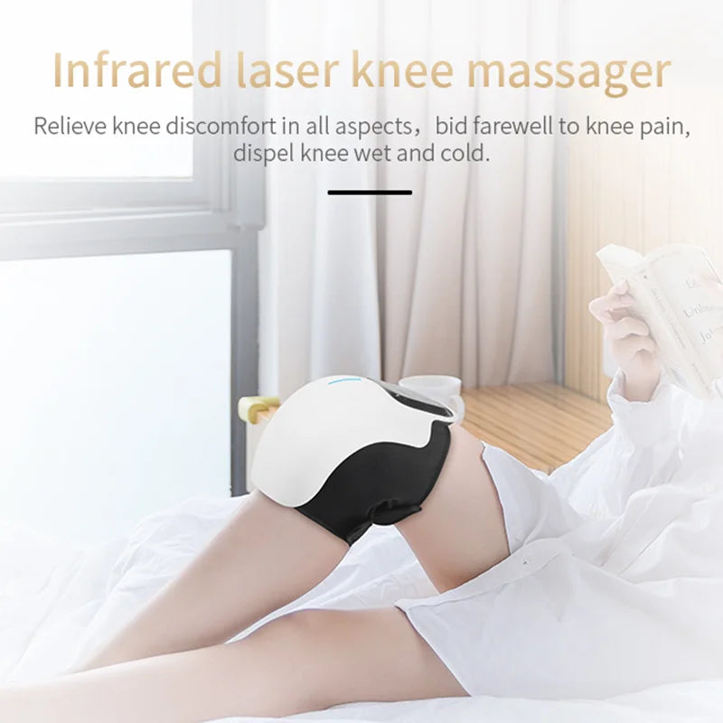 Smart Knee Massager with Heat and Kneading for Pain Relie Rechargeable LED Display Arthritis Massagers Infrared Heated Vibration Tool