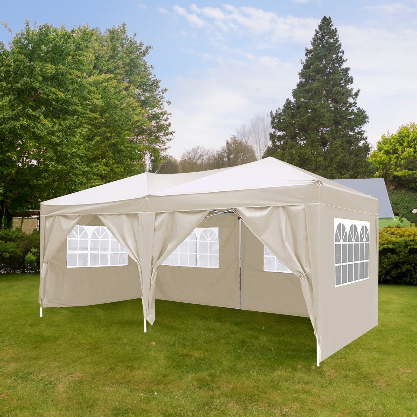 Folding Canopy with Sex Side Walls