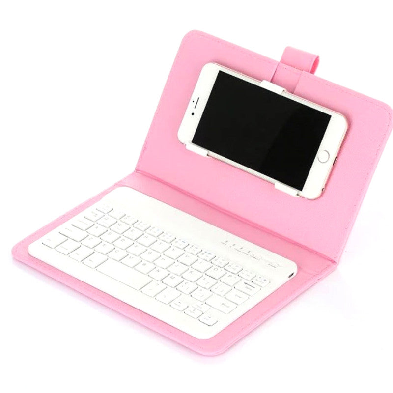 Portable Leather Phone Keyboard Case
