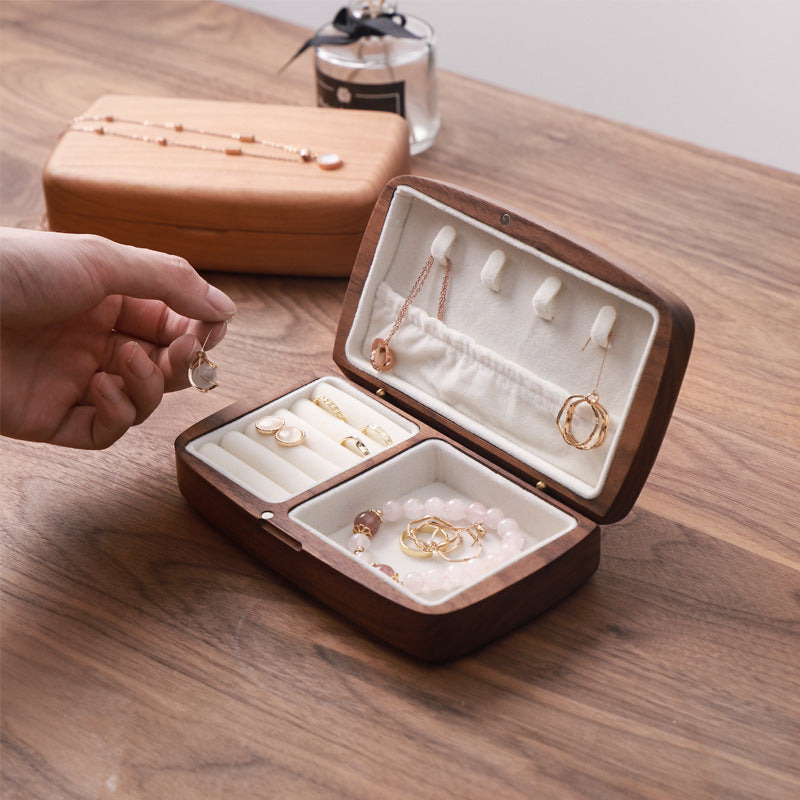 Wooden Travel Jewelry Organizer Boxes
