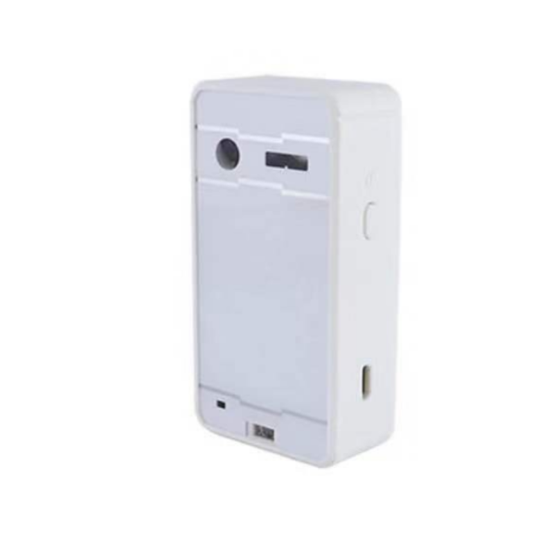 White electronic device on a white background