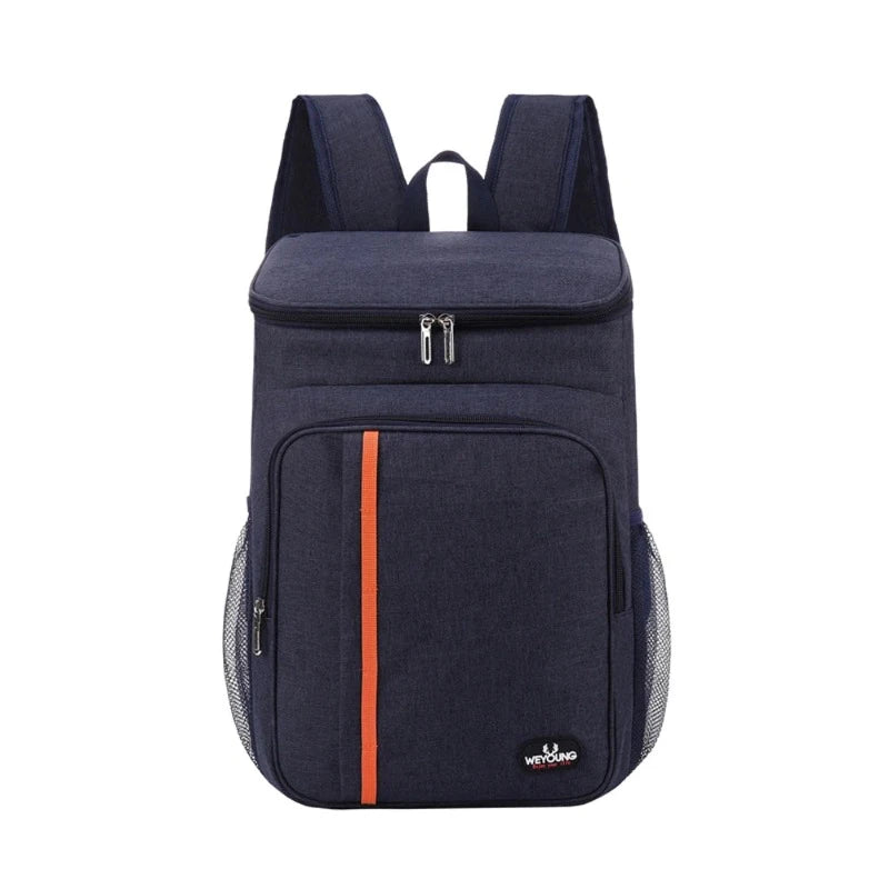 20L Large Capacity Double-Shoulder Lunch Backpack Leak Proof Insulated Bag Outdoor Picnic Bag Picnic Food Beverage Storage Bag