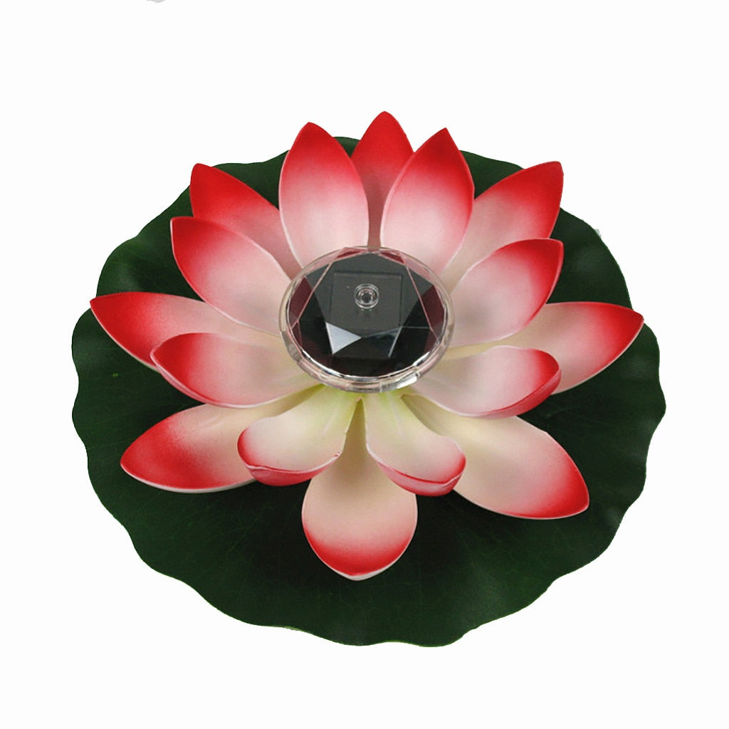 Artificial Lotus Shape Solar Light