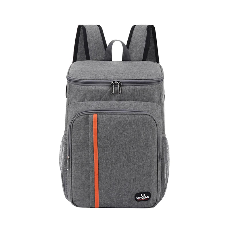 20L Large Capacity Double-Shoulder Lunch Backpack Leak Proof Insulated Bag Outdoor Picnic Bag Picnic Food Beverage Storage Bag