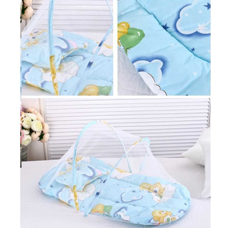 Baby Mosquito Net For Crib Portable Foldable Bed Newborn Summer Sleep Play Tent Polyester Mesh Bedroom Supplies Accessories 