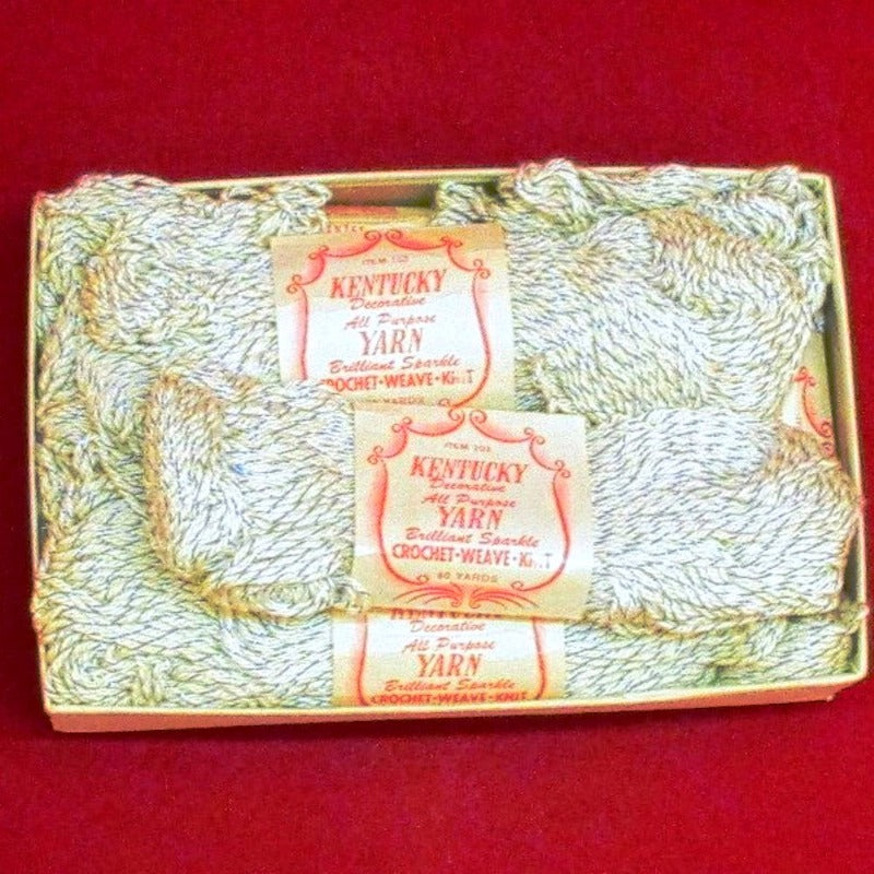 Antiques Collectibles Vintage Avisco Rayon Lurex Metallic Yarn