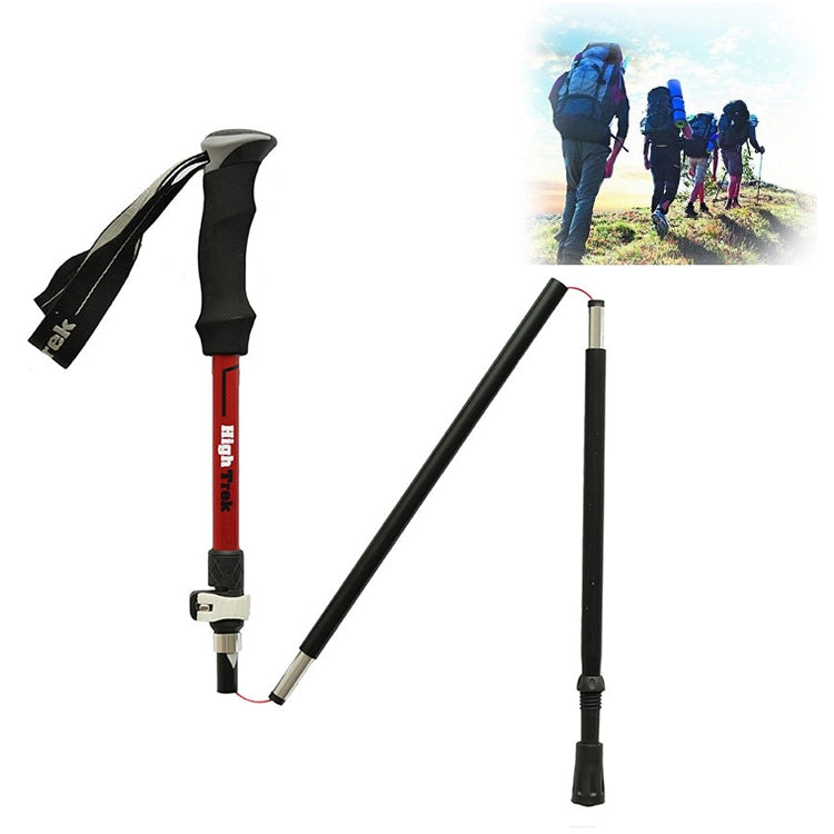 Outdoor Mountaineering Portable Foldable Ultra light Aluminium Alloy Alpenstocks Trekking Poles