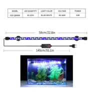 Aquarium Waterproof Light White/Blue