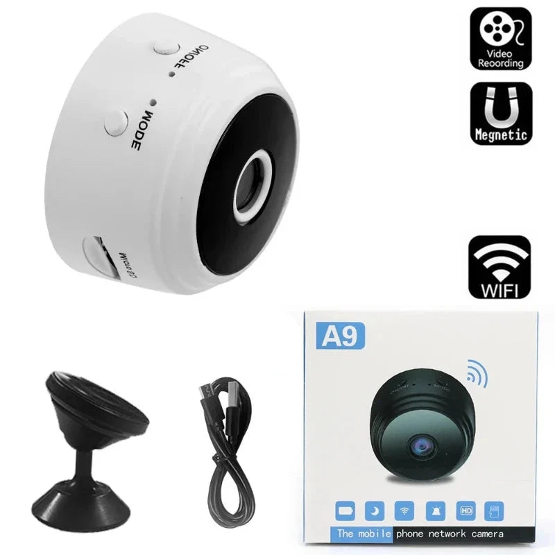 Magnet Mini Wireless Security Camera WiFi Mini Voice Cameras for Home Security Battery Operated Surveillance Camera