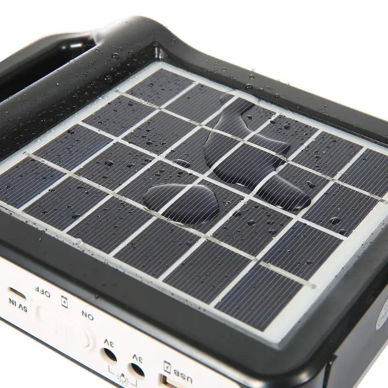 Portable  Rechargeable Solar Panel Power Storage Generator USB Charger Lamp Lighting Home Solar Energy System