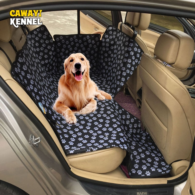 Carriers Waterproof Rear Back Pet Dog Car Seat Cover Mats Hammock Protector with Safety Belt Transportin Perro