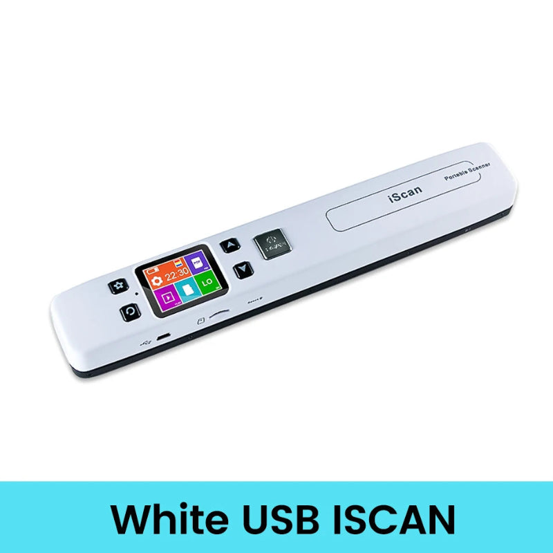 White USB ISCAN device on a white background