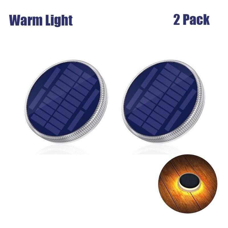 Led Solar Deck Lights Outdoor Waterproof Lawn Lamps Battery Powered Solar Step Light for Pathway Driveway Garden Walkway Patio