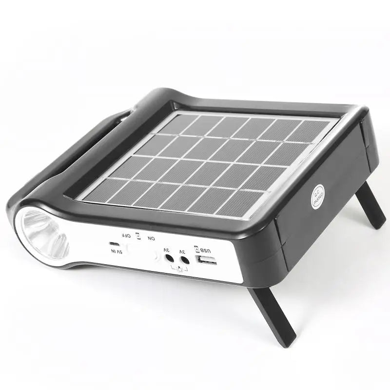 Portable  Rechargeable Solar Panel Power Storage Generator USB Charger Lamp Lighting Home Solar Energy System