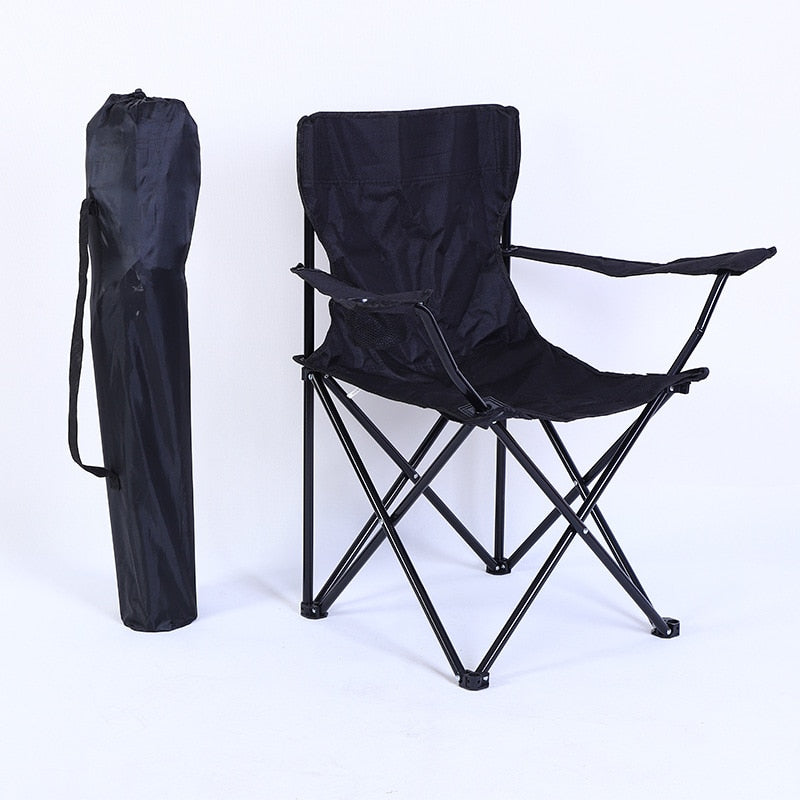 Fishing Chair Foldable Camping Hiking Picnic Chair Outdoor Furniture Beach Chairs Camping Chair Stool with Armrest Moon Chair