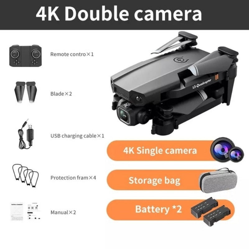 Drone 4k Double Camera HD XT6 WIFI FPV Drone Air Pressure Fixed Height four-axis Aircraft RC Helicopter With Camera