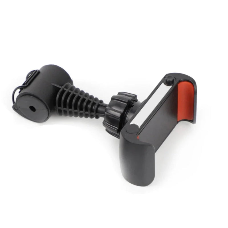 Black and red adjustable arm trainer on a white background