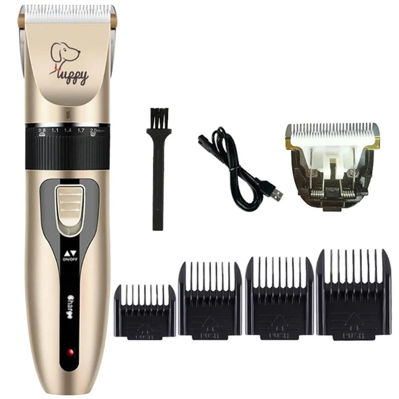 Dog Cat Clipper Hair Clippers Grooming Haircut Pet Shaver Full Set Pets Rechargeable Professional Cutter Shaver Cutting Machine