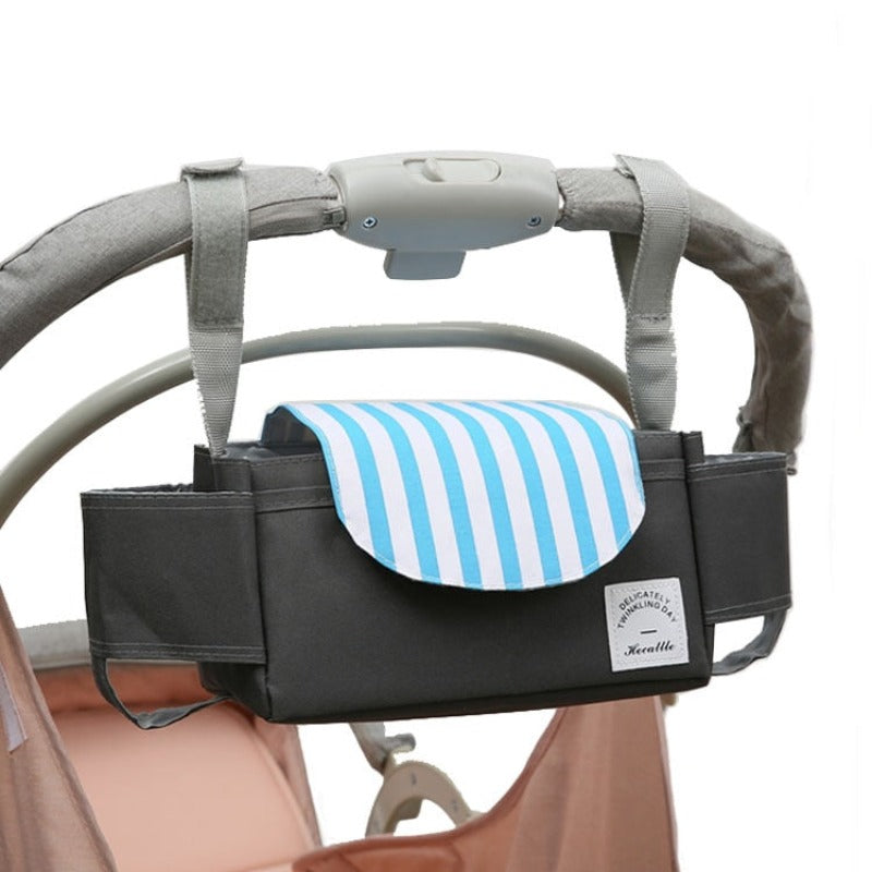 Stroller Storage Bag Pram Cup Holder Diaper Organizer Multifunctional Large Capacity Baby Cart Carriage Bag Stroller Accessories