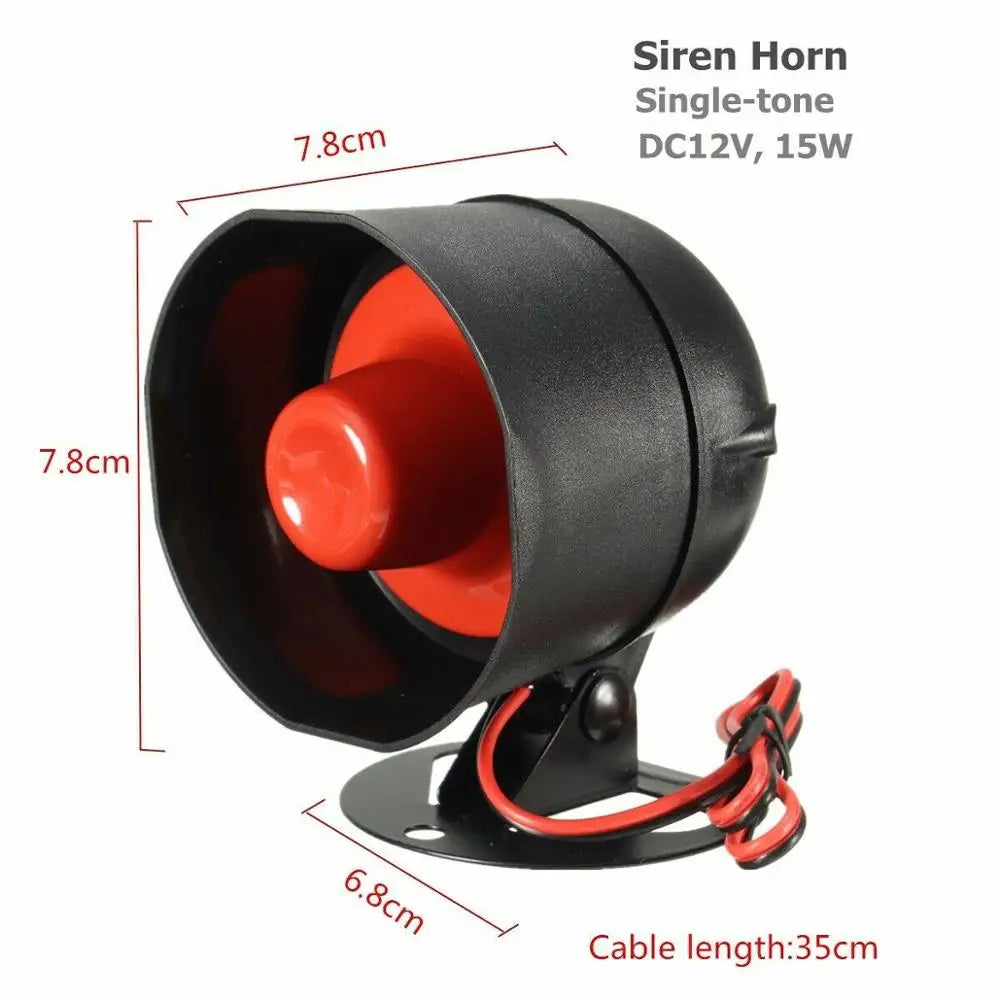 12V DC One-Way Vehicle Alarm System