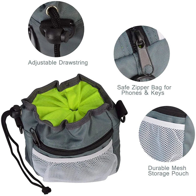 Portable Dog Training Waist Bag Outdoor Treat Snack Bait Pet Feed Storage Pocket Pouch Food Reward Waist Bags Dog Training Bag