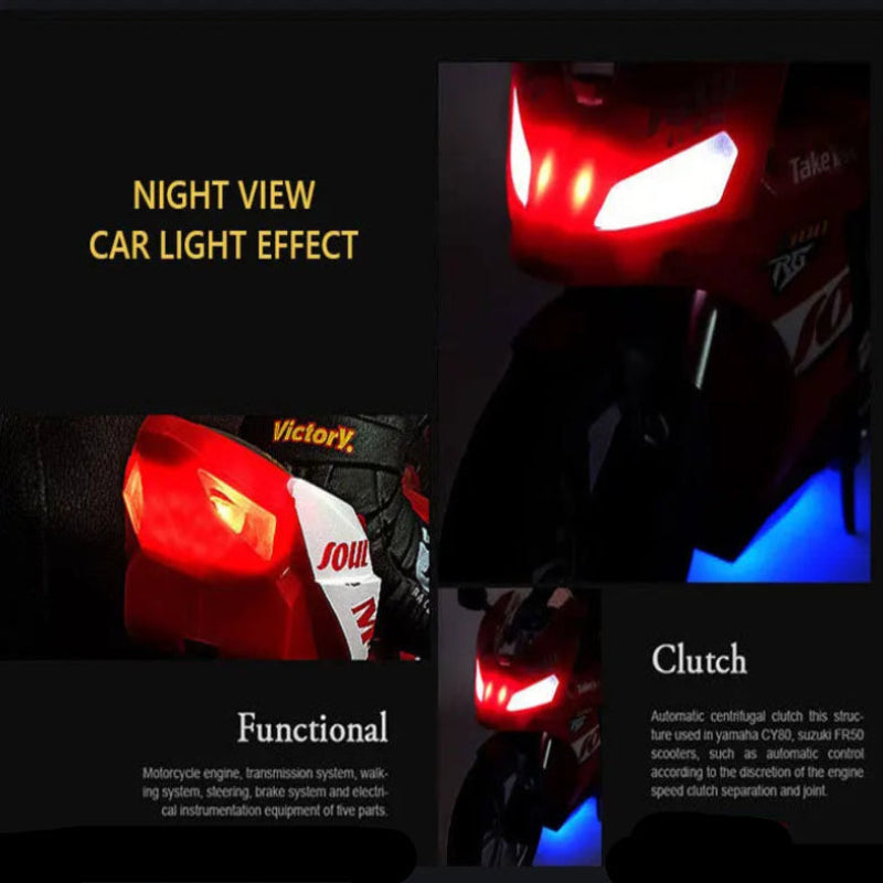 Collage of car lights with 'Night View Car Light Effect' text on a dark background.
