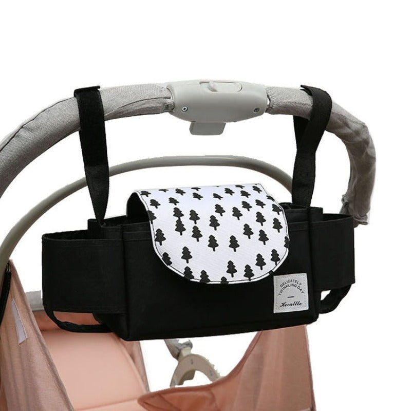 Stroller Storage Bag Pram Cup Holder Diaper Organizer Multifunctional Large Capacity Baby Cart Carriage Bag Stroller Accessories