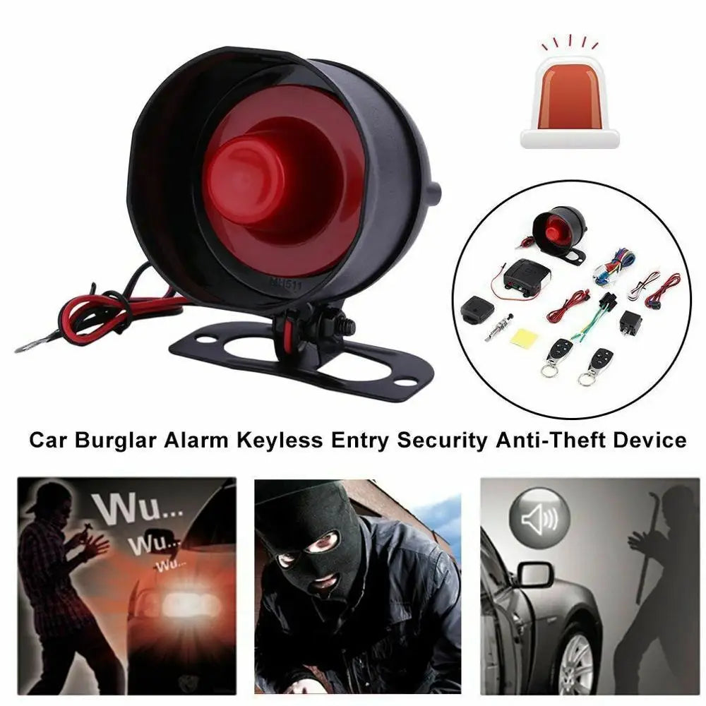 12V DC One-Way Vehicle Alarm System