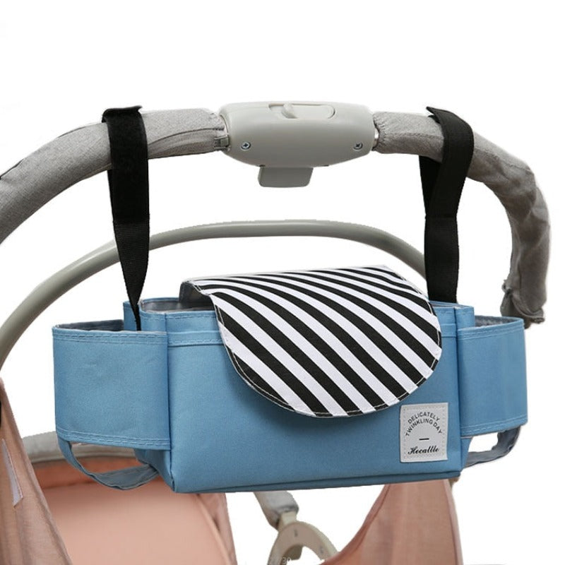 Stroller Storage Bag Pram Cup Holder Diaper Organizer Multifunctional Large Capacity Baby Cart Carriage Bag Stroller Accessories