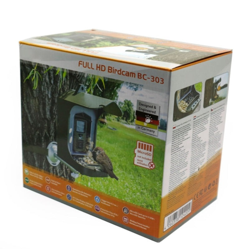 BC303 Bird Feeder Outdoor Trail Camera Bird Watching Camera With Motion Sensor(Army Green)