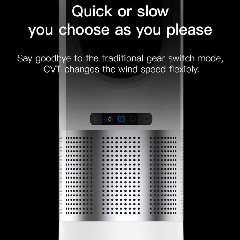 Ventilation system with digital display on a black background