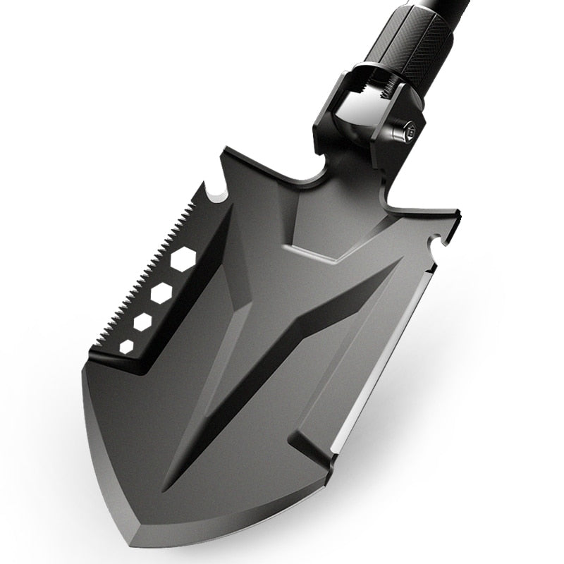 Multifunctional Tactical Shovel, Folding Outdoor Survival Tool Made of High Carbon Steel