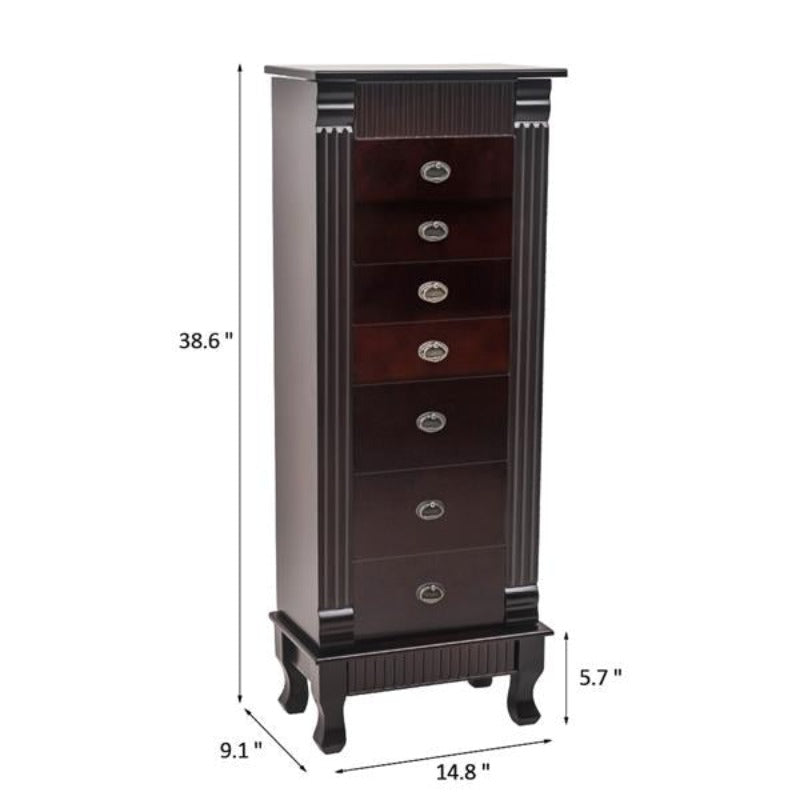 Larger Free Standing Jewelry Cabinet