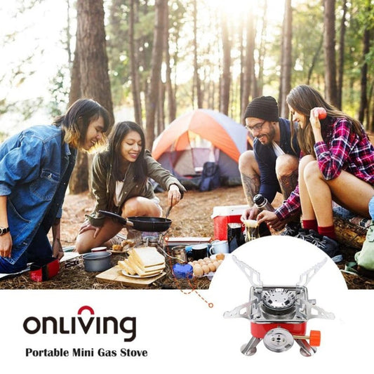 Outdoor Gas Burner Windproof Camping Stove Portable Folding Ultralight Split Lighter Tourist Equipment For Hiking