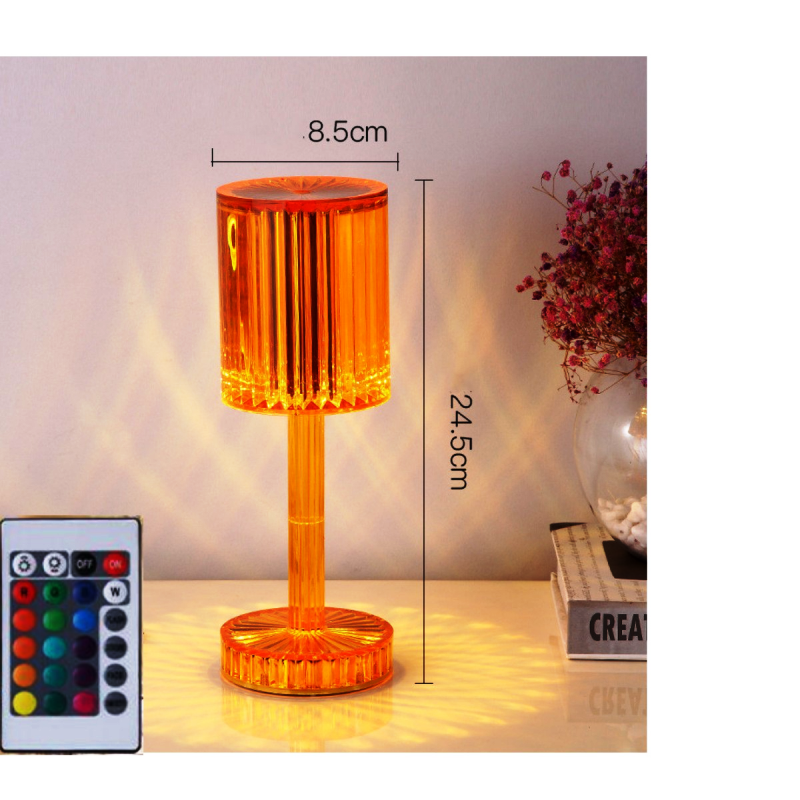 Crystal Table Lamp Hotel Decoration Diamond Romantic Warm Led For Home Decor Romantic Gift Night Light