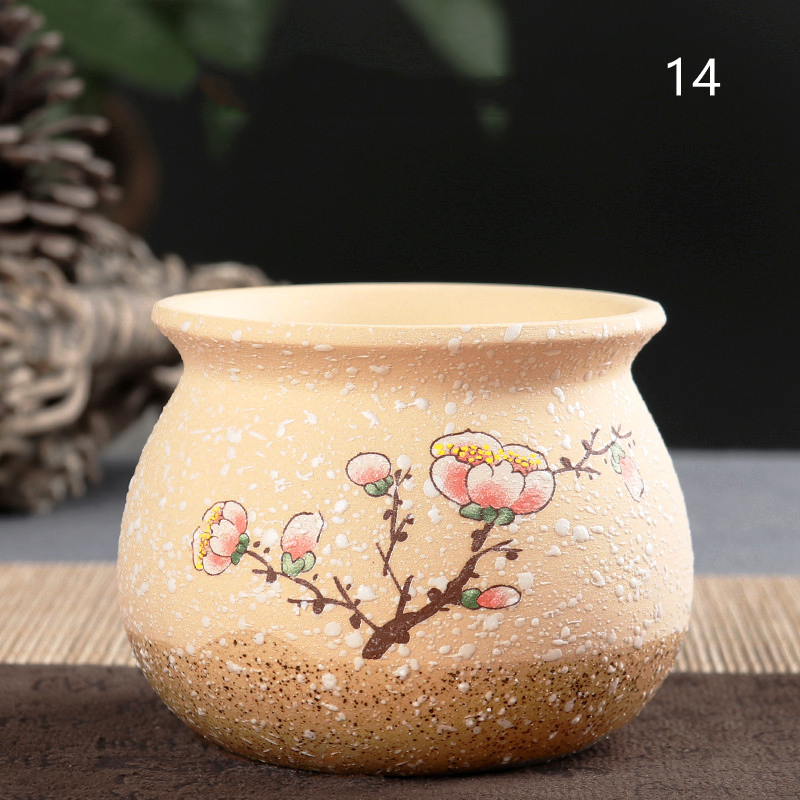 Simple Snowflake Glaze Succulent Flower Pot Creative Ceramic