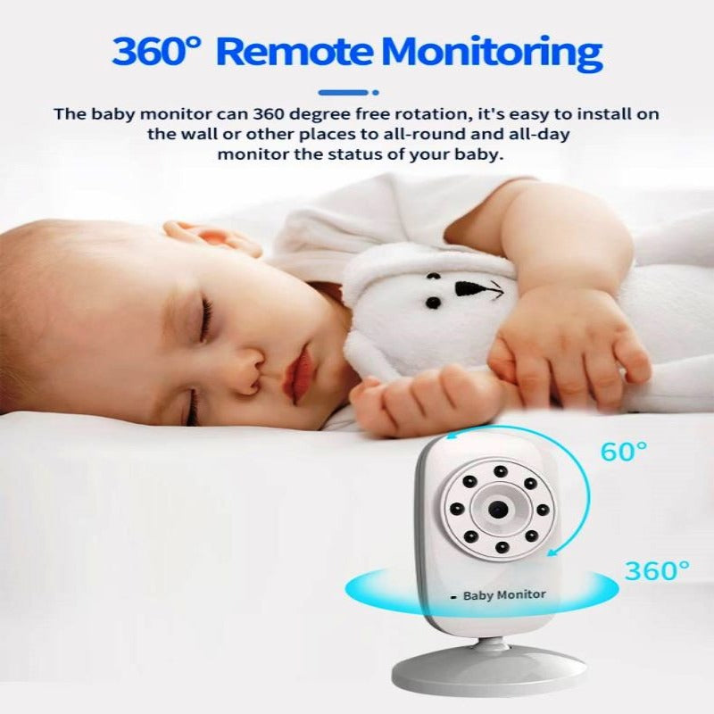 Wireless Baby Monitor,3.5 Inch LCD Screen Display Infant Night Vision Camera,Two Way Audio,Temperature Sensor,ECO Mode,Lullabies