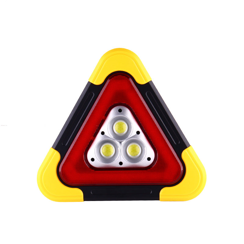 Car Tripod Warning Sign Car Triangle Sign Auto Luminous Car Tripod Parking Reflective Solar Light