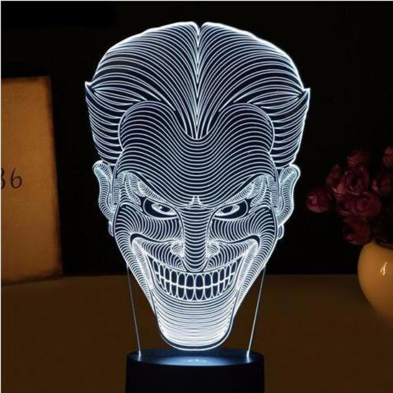Joker Shape 3d Led Lamp