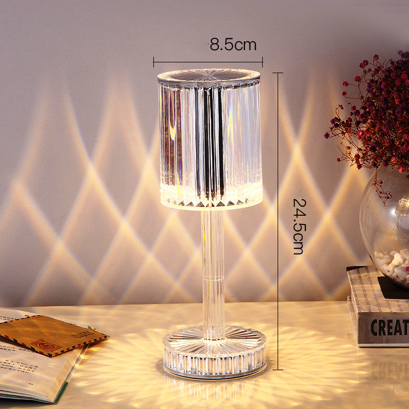 Crystal Table Lamp Hotel Decoration Diamond Romantic Warm Led For Home Decor Romantic Gift Night Light