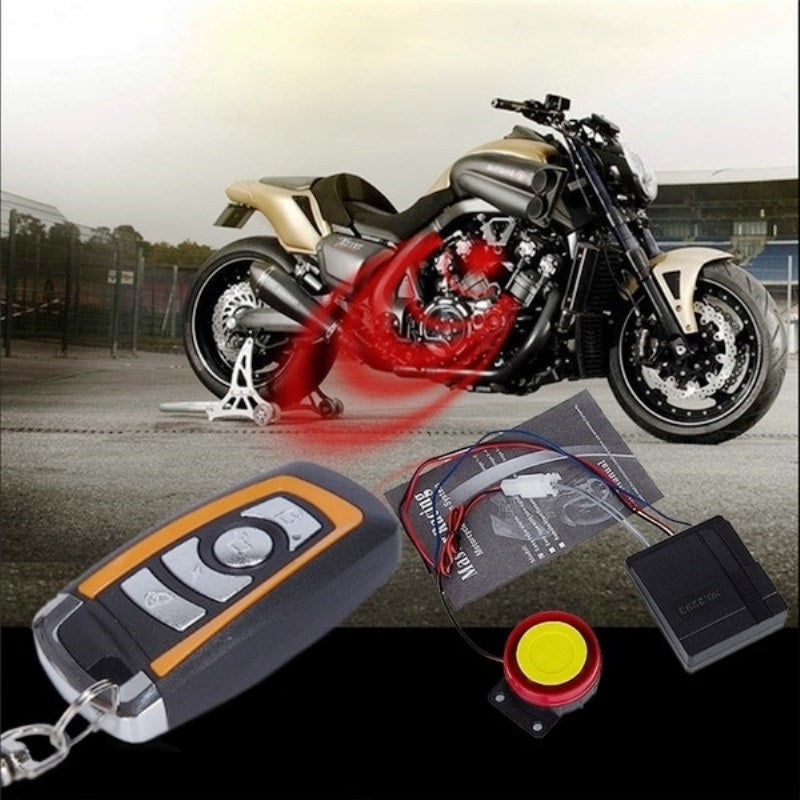 Motorcycle Anti-theft 125dB Universal Motorcycle Scooter Security Alarm System Engine Start Remote Control Key