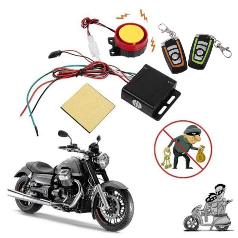 Motorcycle Anti-theft 125dB Universal Motorcycle Scooter Security Alarm System Engine Start Remote Control Key