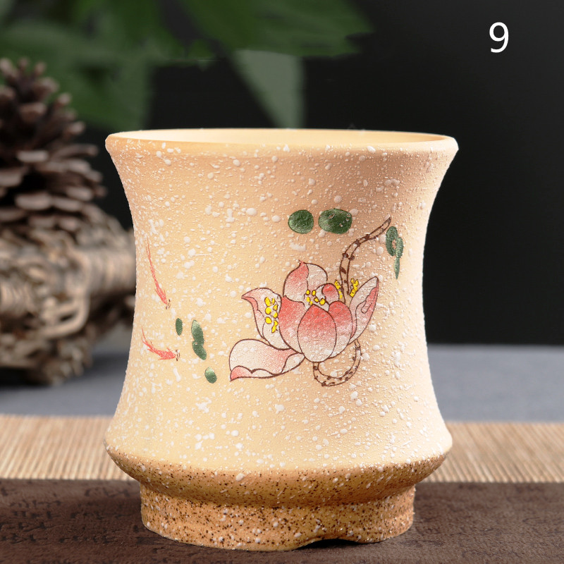 Simple Snowflake Glaze Succulent Flower Pot Creative Ceramic