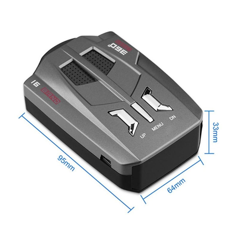 Auto Car Radar Signal Detector (English/Russian )for Vehicle V9 Speed Voice Alert Warning 16 Band LED Display Detector