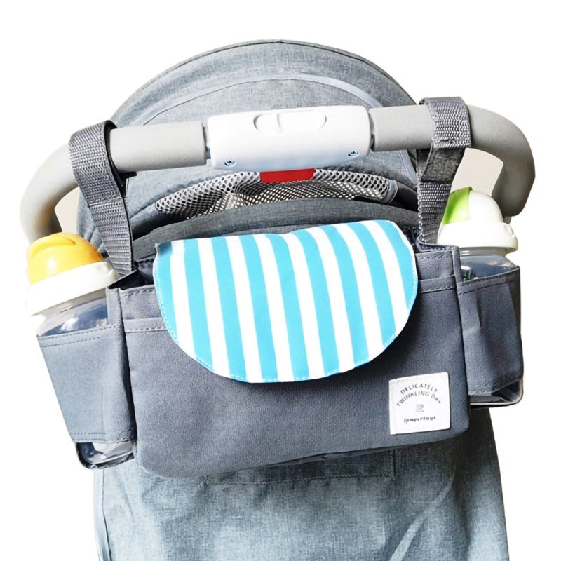 Stroller Storage Bag Pram Cup Holder Diaper Organizer Multifunctional Large Capacity Baby Cart Carriage Bag Stroller Accessories