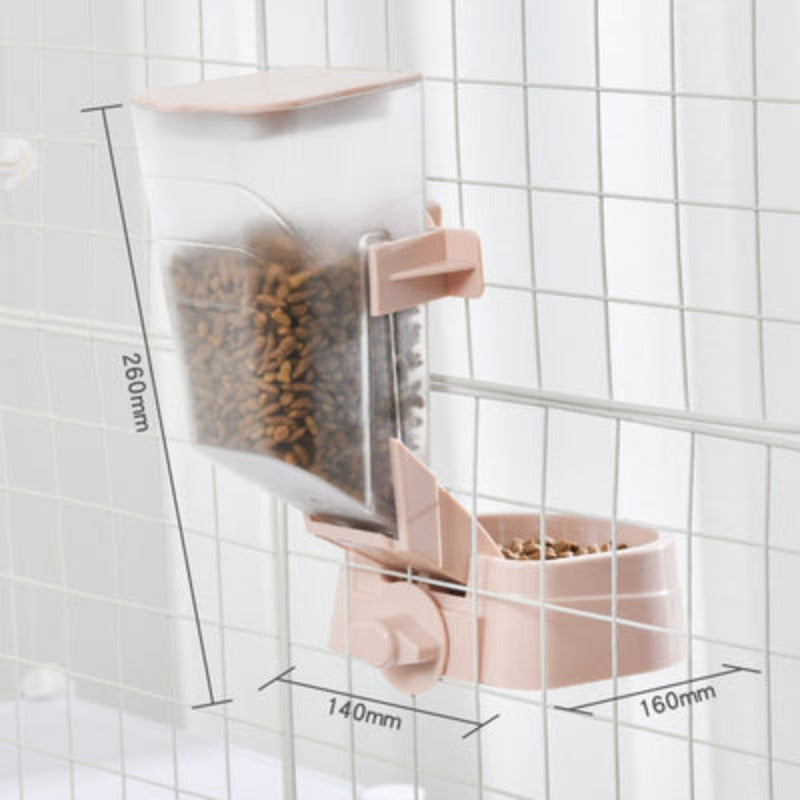 Pet Drinker Automatic Water Feeder Hanging Dog Drinker Hanging Cage