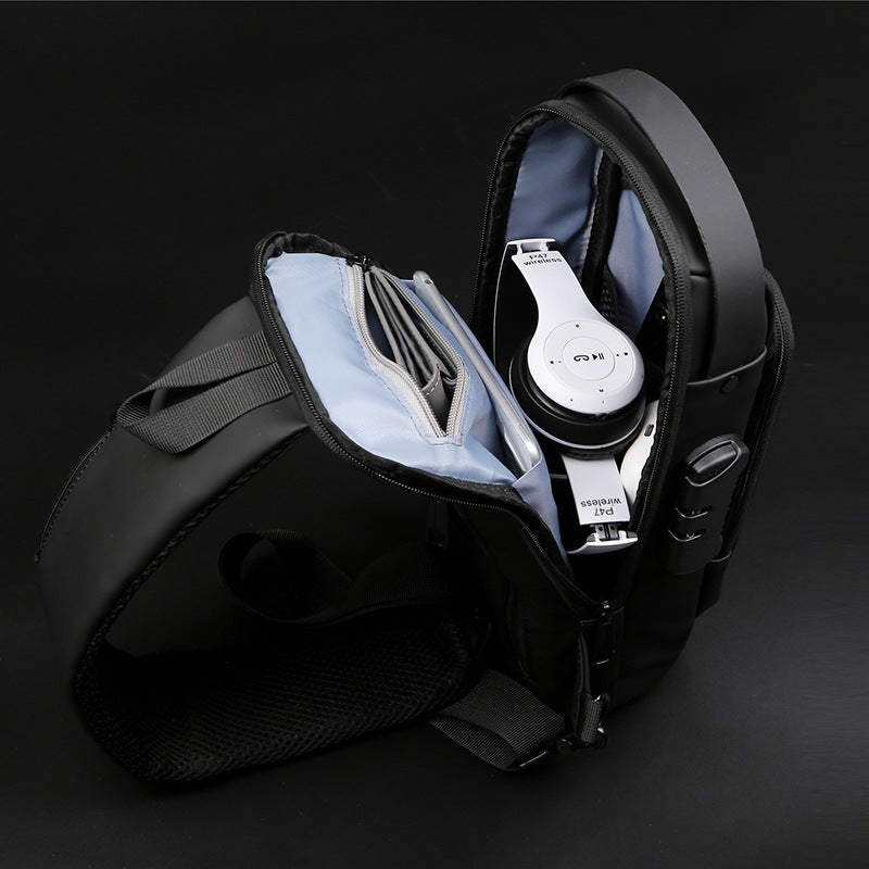 Motorcycle Chest Bag Password Anti-theft Men's Fashion