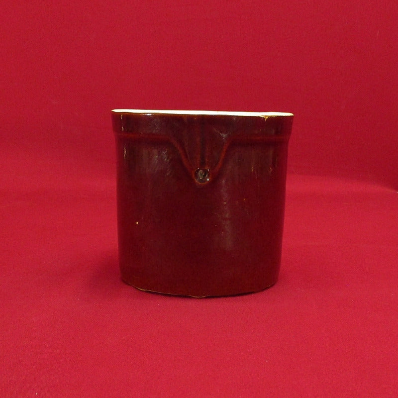 Vintage Antique Vintage 1970 Brown Cheese Crock